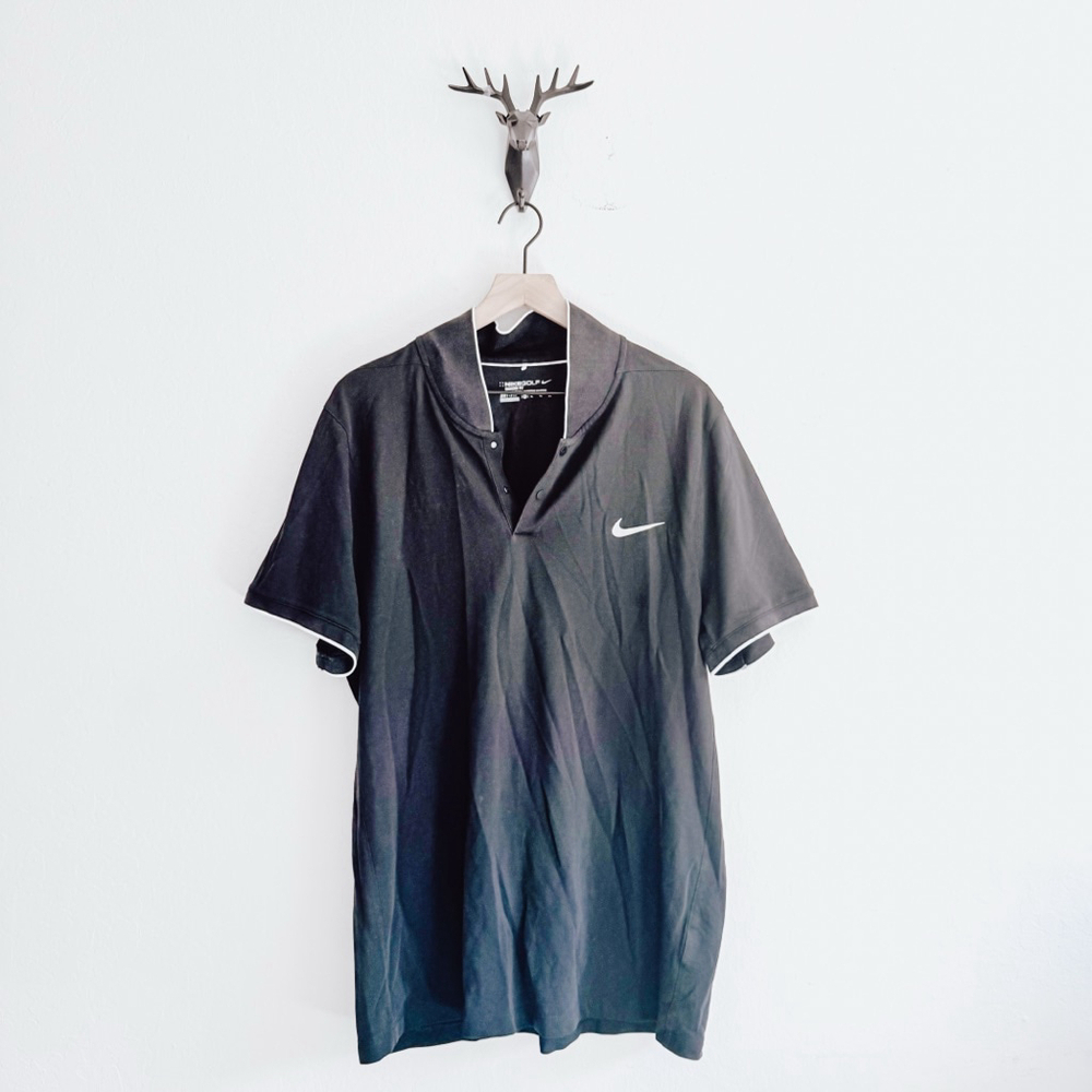 Nike Golf Men's Black Polo Shirt Size XL